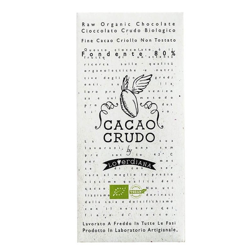 Fondente Bio 80% - Cacao Crudo 50gr